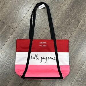 Clinique & Kate spade tote bag